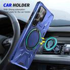 For Samsung Galaxy S25 Ultra 5G MagSafe Magnetic Shockproof Phone Case with Ring Holder(Navy Blue) - 2