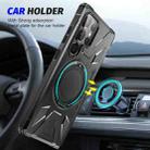 For Samsung Galaxy S25 Ultra 5G MagSafe Magnetic Shockproof Phone Case with Ring Holder(Black) - 2