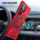 For Samsung Galaxy S25 Ultra 5G MagSafe Magnetic Shockproof Phone Case with Ring Holder(Red) - 2