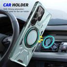 For Samsung Galaxy S25 Ultra 5G MagSafe Magnetic Shockproof Phone Case with Ring Holder(Green) - 2