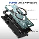 For Samsung Galaxy S25 Ultra 5G MagSafe Magnetic Shockproof Phone Case with Ring Holder(Green) - 3