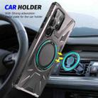 For Samsung Galaxy S25 Ultra 5G MagSafe Magnetic Shockproof Phone Case with Ring Holder(Dark Grey) - 2