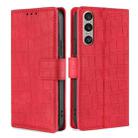 For Sony Xperia 1 VI Skin Feel Crocodile Magnetic Clasp Leather Phone Case(Red) - 1