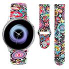 For Samsung Galaxy Active2 20mm Reverse Buckle Printed Silicone Watch Band(Colorful Jellyfish) - 1