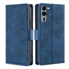 For Fujitsu Arrows We2 Plus Skin Feel Crocodile Magnetic Clasp Leather Phone Case(Blue) - 1