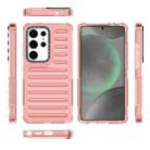 For Samsung Galaxy S25 Ultra 5G High Transparency TPU Hybrid PC Airbag Phone Case(Peach Red) - 2