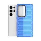 For Samsung Galaxy S25 Ultra 5G High Transparency TPU Hybrid PC Airbag Phone Case(Transparent Blue) - 3