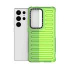 For Samsung Galaxy S25 Ultra 5G High Transparency TPU Hybrid PC Airbag Phone Case(Transparent Green) - 3