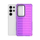 For Samsung Galaxy S25 Ultra 5G High Transparency TPU Hybrid PC Airbag Phone Case(Transparent Purple) - 3