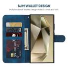 For Samsung Galaxy S25 Ultra 5G Skin Feel Geometric Lines Leather Phone Case(Blue) - 3