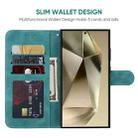 For Samsung Galaxy S25 Ultra 5G Skin Feel Geometric Lines Leather Phone Case(Green) - 3