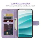For Redmi Note 14 Pro 5G Skin Feel Geometric Lines Leather Phone Case(Purple) - 3