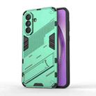 For Samsung Galaxy A56 5G Punk Armor 2 in 1 PC + TPU Shockproof Phone Case with Invisible Holder(Green) - 1
