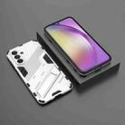 For Samsung Galaxy A56 5G Punk Armor 2 in 1 PC + TPU Shockproof Phone Case with Invisible Holder(White) - 2