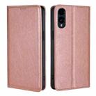 For Fujitsu Arrows We2 Gloss Oil Solid Color Magnetic Leather Phone Case(Rose Gold) - 1