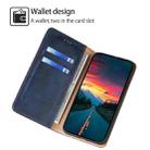 For Rakuten Hand 5G Gloss Oil Solid Color Magnetic Leather Phone Case(Blue) - 3