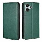 For Redmi 13 4G Gloss Oil Solid Color Magnetic Leather Phone Case(Green) - 1