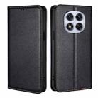 For Redmi Note 14 Pro 5G Gloss Oil Solid Color Magnetic Leather Phone Case(Black) - 1
