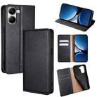 For Redmi Turbo 4 Gloss Oil Solid Color Magnetic Leather Phone Case(Black) - 1