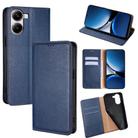 For Redmi Turbo 4 Gloss Oil Solid Color Magnetic Leather Phone Case(Blue) - 1