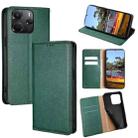 For Redmi Note 14 4G 164.84mm Gloss Oil Solid Color Magnetic Leather Phone Case(Green) - 1