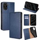 For Redmi A5 4G 171.7mm Gloss Oil Solid Color Magnetic Leather Phone Case(Blue) - 1