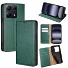 For Redmi Note 14S 4G Gloss Oil Solid Color Magnetic Leather Phone Case(Green) - 1