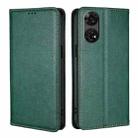 For ZTE Anshin Family Gloss Oil Solid Color Magnetic Leather Phone Case(Green) - 1