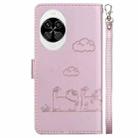 For Huawei nova 14 Cute Cats RFID Leather Phone Case(Rose Gold) - 3