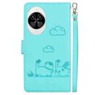 For Huawei nova 14 Cute Cats RFID Leather Phone Case(Green) - 3