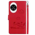 For Huawei nova 14 Cute Cats RFID Leather Phone Case(Red) - 3