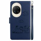 For Huawei nova 14 Ultra Cute Cats RFID Leather Phone Case(Blue) - 3
