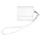 For AirPods 4 Crocodile Texture Earphones Protective Case(White) - 1