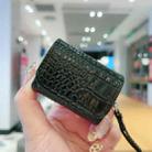 For AirPods Pro 2 Crocodile Texture Earphones Protective Case(Black) - 2