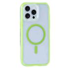 For iPhone 13 Pro Vacuum Airbag Y2 Series Transparent MagSafe Magnetic Phone Case(Fluorescent Green) - 1