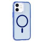 For iPhone 11 Vacuum Airbag Y2 Series Transparent MagSafe Magnetic Phone Case(Navy Blue) - 1