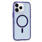 For iPhone 11 Pro Vacuum Airbag Y2 Series Transparent MagSafe Magnetic Phone Case(Purple) - 1