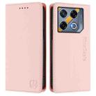 For Infinix GT 20 Pro 5G RC01 Dual-Folded Magnetic Suction RFID Leather Phone Case(Pink) - 2