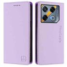 For Infinix GT 20 Pro 5G RC01 Dual-Folded Magnetic Suction RFID Leather Phone Case(Light Purple) - 2