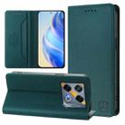 For Infinix GT 20 Pro 5G RC01 Dual-Folded Magnetic Suction RFID Leather Phone Case(Dark Green) - 1