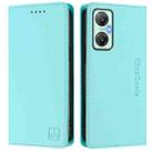 For Infinix Hot 20 5G RC01 Dual-Folded Magnetic Suction RFID Leather Phone Case(Mint Green) - 2