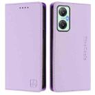 For Infinix Hot 20S / Hot 20 Pro RC01 Dual-Folded Magnetic Suction RFID Leather Phone Case(Light Purple) - 2