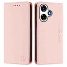 For Infinix Hot 30 4G RC01 Dual-Folded Magnetic Suction RFID Leather Phone Case(Pink) - 2