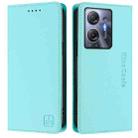 For Infinix Hot 30 5G RC01 Dual-Folded Magnetic Suction RFID Leather Phone Case(Mint Green) - 2