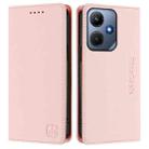 For Infinix Hot 30i / X669 RC01 Dual-Folded Magnetic Suction RFID Leather Phone Case(Pink) - 2