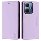 For Infinix Hot 30i / X669 RC01 Dual-Folded Magnetic Suction RFID Leather Phone Case(Light Purple) - 2