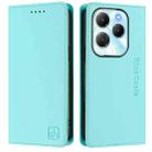 For Infinix Hot 40 4G / Hot 40 Play RC01 Dual-Folded Magnetic Suction RFID Leather Phone Case(Mint Green) - 2