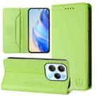 For Infinix Hot 40 4G / Hot 40 Play RC01 Dual-Folded Magnetic Suction RFID Leather Phone Case(Grass Green) - 1