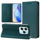 For Infinix Hot 40 4G / Hot 40 Play RC01 Dual-Folded Magnetic Suction RFID Leather Phone Case(Dark Green) - 1