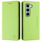 For Infinix Hot 50 4G RC01 Dual-Folded Magnetic Suction RFID Leather Phone Case(Grass Green) - 2